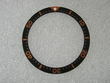 New LARGE BLACK/ORANGE Bezel Insert for SKX007 / 6309-7040 / 7002-7001