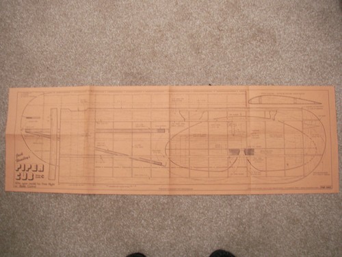 Flugmodellbauer Pläne der Piper Cub ein maßstabsgetreues Modell von 52" Spannweite Januar 1979
