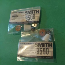 Lot of 2 - HV Insulator, Conical. HH SMITH #9500.  1kV