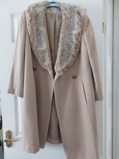 Mock Fur Collared Coat