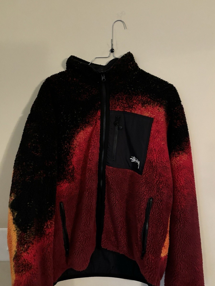 Stussy SHERPA REVERSIBLE JACKET LAVA size M | eBay