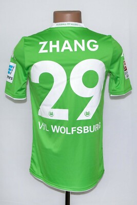 BNWT* WOLFSBURG 2014/2015 HOME FOOTBALL SHIRT KAPPA #29 ZHANG SIZE