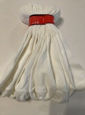 VINTAGE KIDSTHIN COTTON CREW WHITE SOCKS Size 4-61/2 USA Made,6 PAIRS