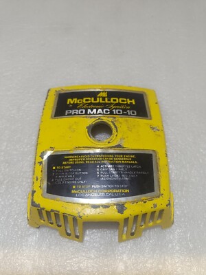 McCulloch Pro MAC 10-10 Vintage Kettensäge Original OEM gebraucht Top Cover Assy 214674