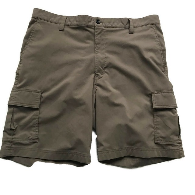Chaps 38 Mens Cargo Shorts Tan Brown Pockets Bottom Khaki Belt loops eBay