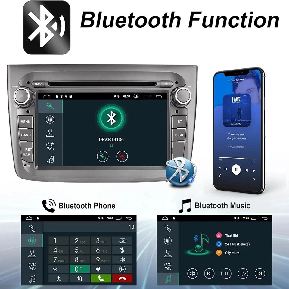 Autoradio Alfa Romeo Mito 2008-2019 2G+16GB CarPlay-AndroidAuto Wireless Wifi BT - Imagen 4 de 4