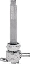 Pingel Flamed Chrome 22mm Round Fuel Valve (6311-CF)