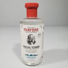 Thayers Witch Hazel Facial Toner Unscented 12 fl oz Aloe Vera Alcohol Free