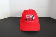 Vintage Snap Back Hat Carolina Dodge Dealers 400 Darlington Red Grab Life Horn