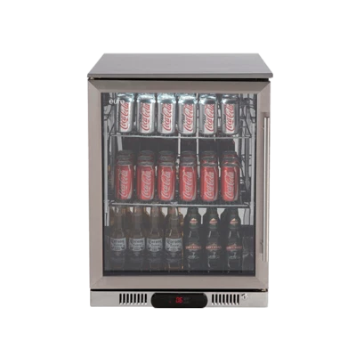 Euro Ea60wfsx2l 60cm 138 Lt Glass Door Alfresco Beverage Fridge