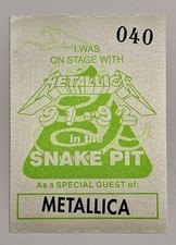 I Was On Stage With Metallica In The Snake Pit 1991-1992 040 Cloth Sticker Otto
