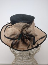 Occasion hat wedding guest mother bride races Jacques Vert Beige Brown Black
