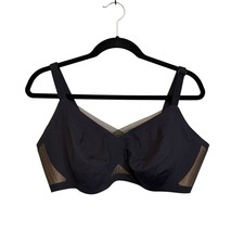 Honeylove Crossover Wireless Bra 1X 40C/D Black Comfort Everyday Casual Stretch