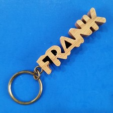 Wood Frank Personalized Keyring Keychain Wooden Key Chain Fob Ring