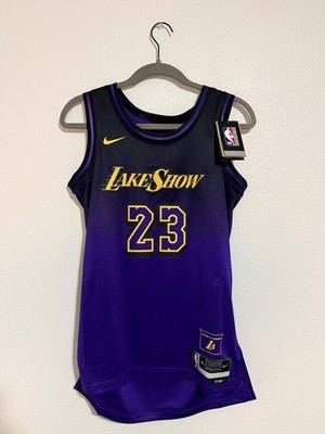 NWT LA Lakers Nike City Edition LakeShow LeBron James Jersey Men's