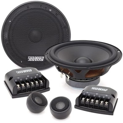 SUNDOWN AUDIO E-6.5CS 6.5'' CAR COMPONENT SYSTEM SET TWEETERS SPEAKERS CROSSOVERS