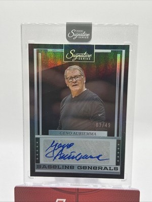 2025-26 Panini Signature Series Geno Auriemma Baseline Generals Autograph /49