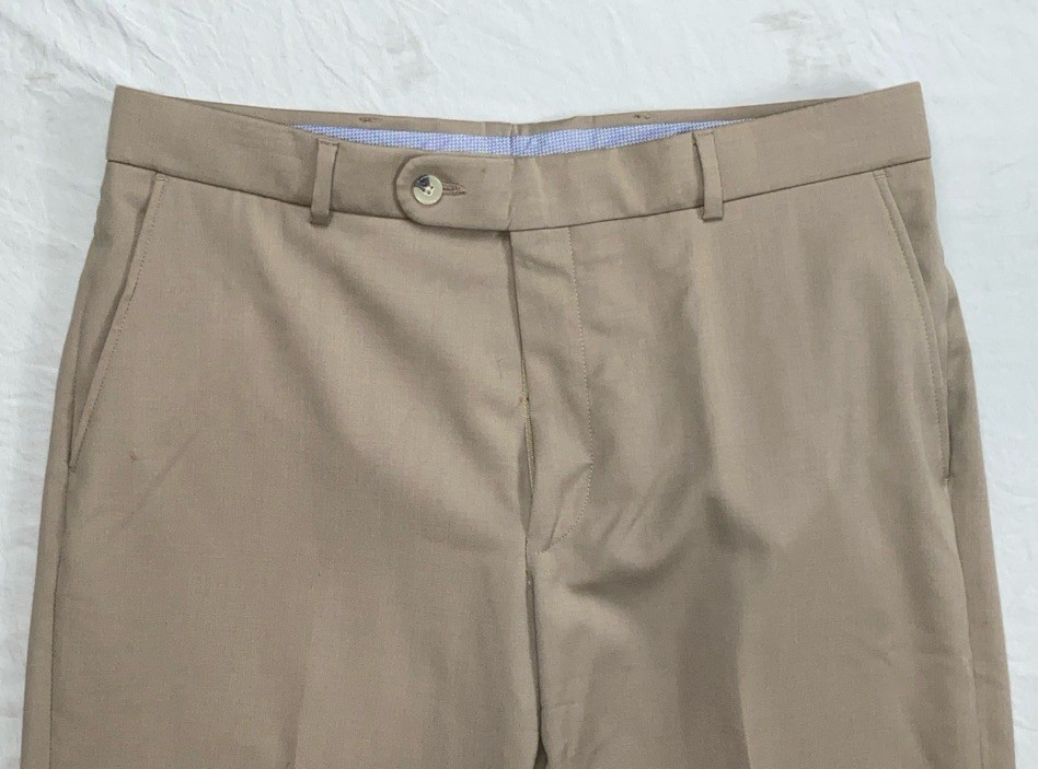 Patrick James Comfort "EZE" Flat Front Super 120s… - image 6