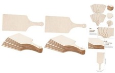  20pcs Mini Wood Cutting Board with Handle, Mini Charcuterie Boards Set 23x9cm 