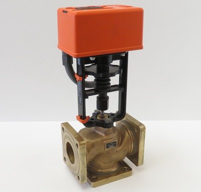 Stellantrieb MD100-RE 24V Dreiwegeventil HORA RB50 Rotguss Flansch DN50 2'' PN16
