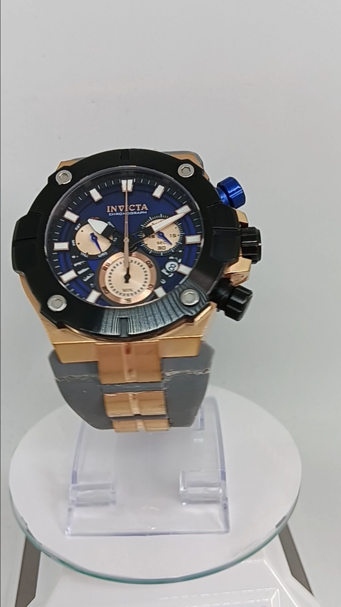 Invicta Sea Hunter Rose Gold Tone Chrono Mens Watch 52mm 32137 for