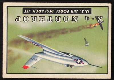 1952 Topps Wings Friend or Foe (R707-4) #128 Northrup X-4