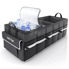 Trunk Organizer - Car Organizer with Built-In Leakproof Car Large Black