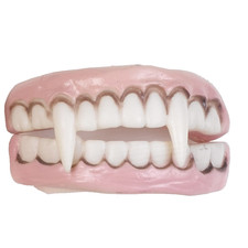Soft Flexible VAMPIRE FANGS DENTURES Monster Horror Teeth Costume Prop Accessory