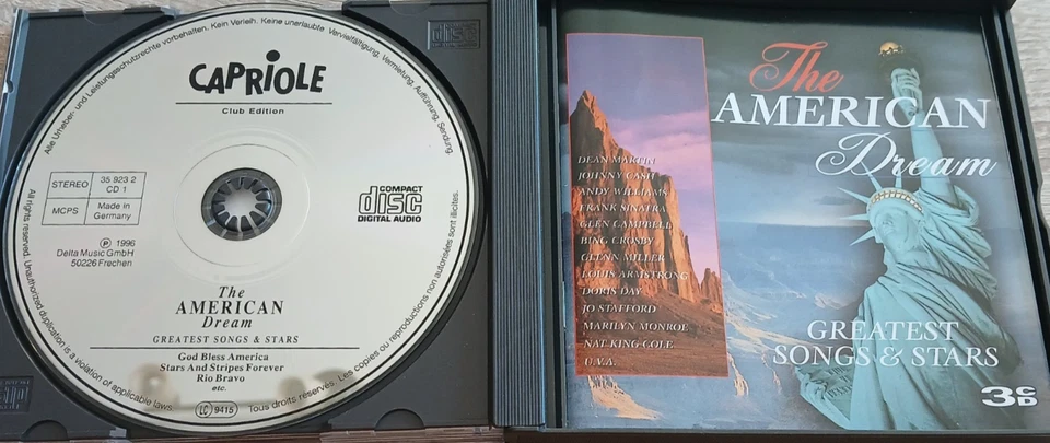 The AMERICAN Dream - Various - 3 CD-Box / Capriole Delta Music 1996, 35 923 2 - Bild 2 von 4