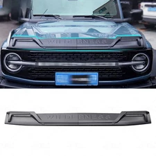 Black Hood Deflector Guard | Front Bug Shield Compatible for Bronco 2021-2025