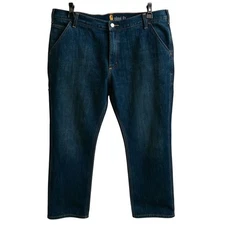 Carhartt Men's Relaxed Fit Straight Blue Jeans Size 40x30