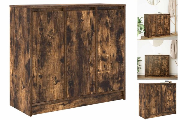 Sideboard Anrichte Schrank Lowboard Wohnzimmer RäUchereiche 85X34X76 Cm Holzwerk-image