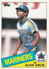 Alvin Davis Seattle Mariners Topps 145 Baseball Rookie RC Card 1985. rookie card picture