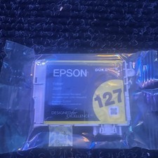 Epson 127 Yellow Ink Cartridge T1274 Genuine OEM   New  Sealed