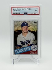 2020 Topps Silver Pack Gavin Lux Rookie Mojo 1985 Chrome Promo Refractor PSA 9!!