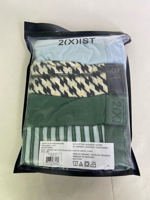 2xist Cotton Stretch 4 Pack Trunks Boxer Briefs Underwear Multicolor Mens Size M