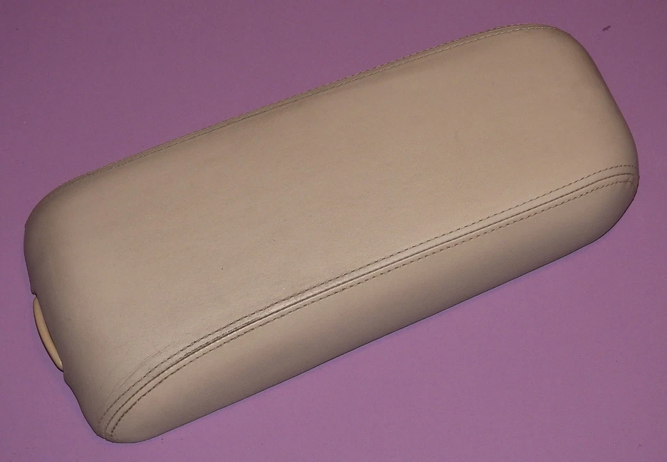 1996-2002 Cadillac Eldorado OEM Center Console Arm Rest Leather Lid Cover BEIGE - Image 2 of 4