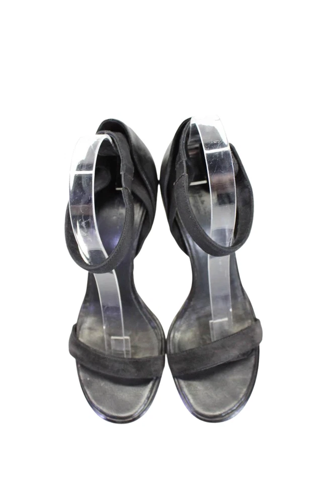 Rag & Bone Womens Leather Open Toe Ankle Strap Sandals Heels Black Size 37 7 - Image 2 of 4