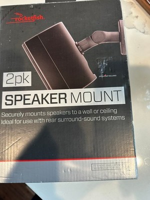 Rocketfish RF-HSWM2B Tilting Wall Mounts for Small Speakers 2 Pieces