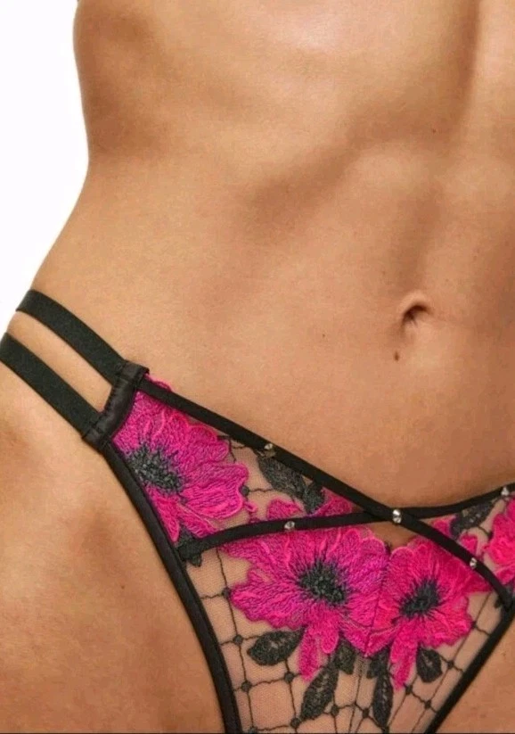 Tanga Ann Summers Boudoir Rose. Talla 10. Nuevo con etiquetas. Foto 3 de 4