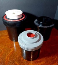 Lot of 3 Plastic Film Developing Tanks Kodacraft, Paterson System 4, FR Special