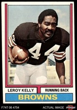 1974 Topps #350 Leroy Kelly Browns-FB HOF Morgan St 4 - VG/EX