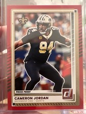 2017 Panini Donruss - Cameron Jordan #150 Press Proof Red