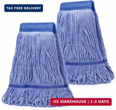 Heavy Duty String Wet Mop for Floor Cleaning, Commercial Industrial Cotton Mops