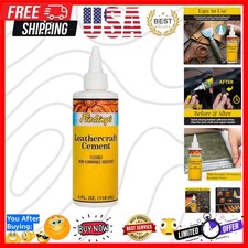 Leathercraft Cement - 4 oz Leather Glue Adhesive - Quick Drying, High Strengt...