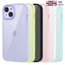 Shockproof Clear Phone Case Silicone Bumper for iPhone 16 15 14 13 12 11 Pro Max