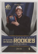 2007-08 SP Game Used Authentic Rookies Gold 24/25 Marco Belinelli #158 3c7