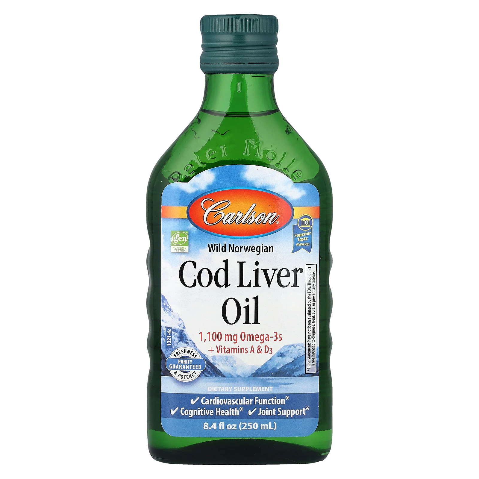 Wild Norwegian Cod Liver Oil, 8.4 fl oz (250 ml)