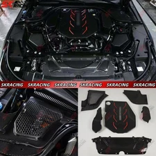Front Engine Inner Cover Protector Kits For BMW M5 Sedan 2025+Dry Carbon Fiber 