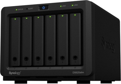 Synology DS620slim 6-Bay NAS, 16GB RAM, Original 2GB RAM Modul, Noctua Fan inkl.